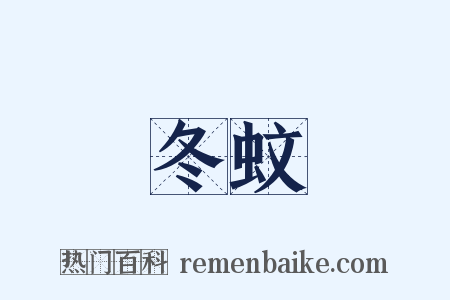 冬蚊是什么意思的图片